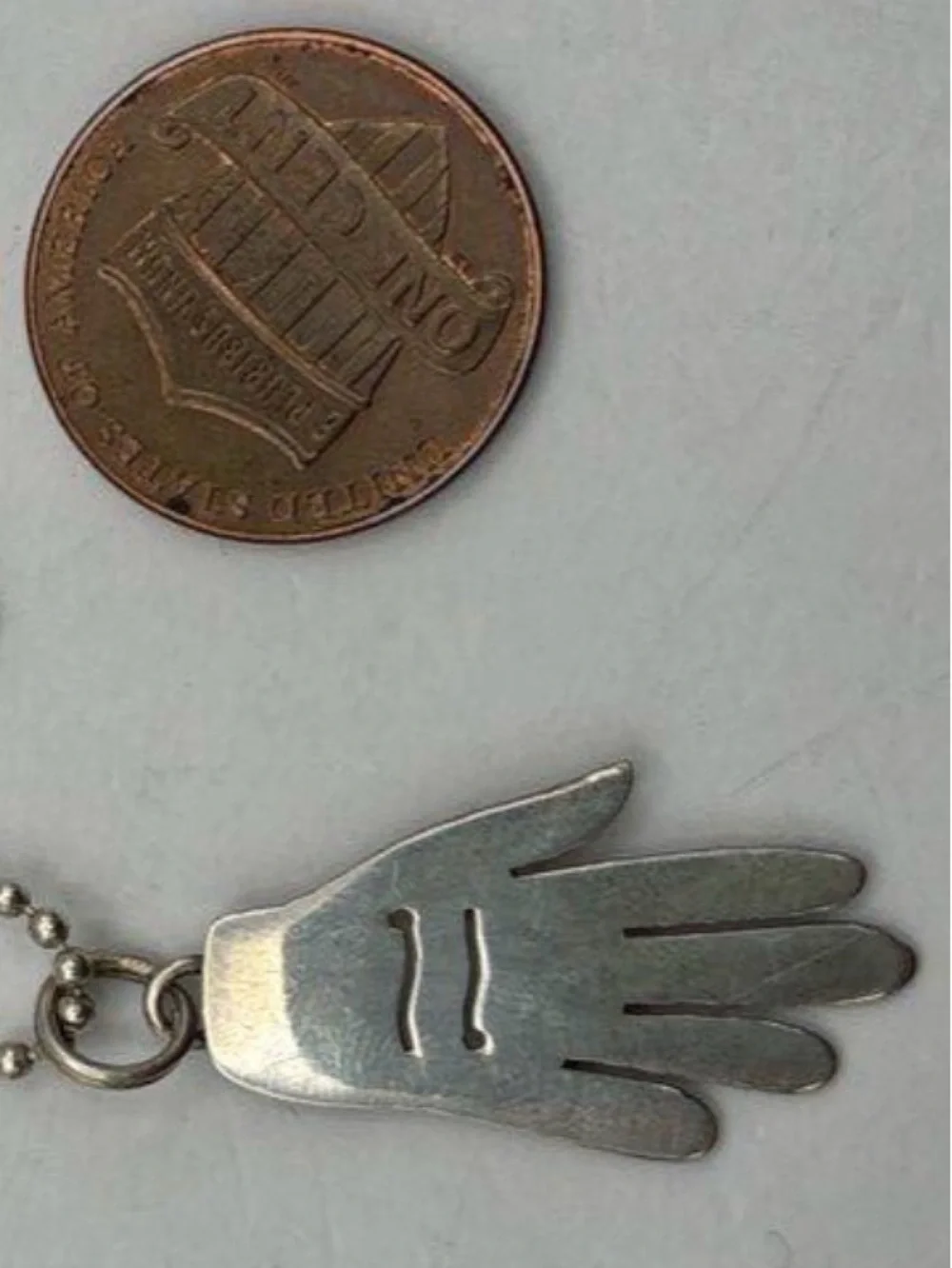 Sterling Silver/ Hand Pendant